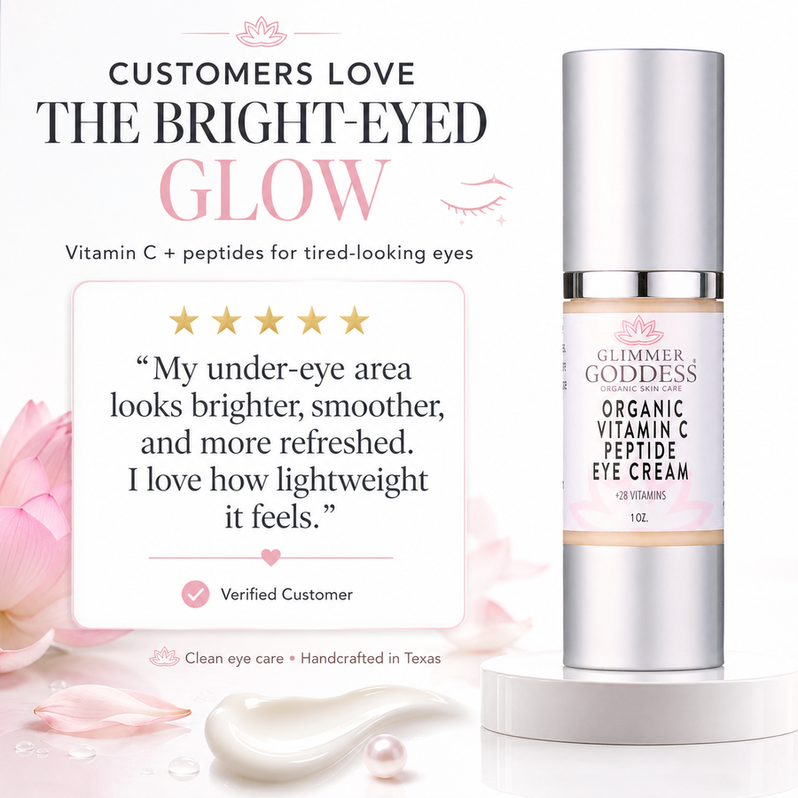 Organic Vitamin C Eye Serum – Peptide Treatment for Dark Circles - Glamourous Grace
