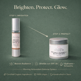 Organic Vitamin C Serum & SPF 30 Moisturizer Duo