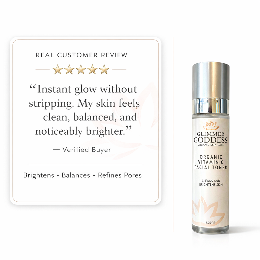 Organic Vitamin C Facial Toner – Natural Brightening Astringent - Glamourous Grace