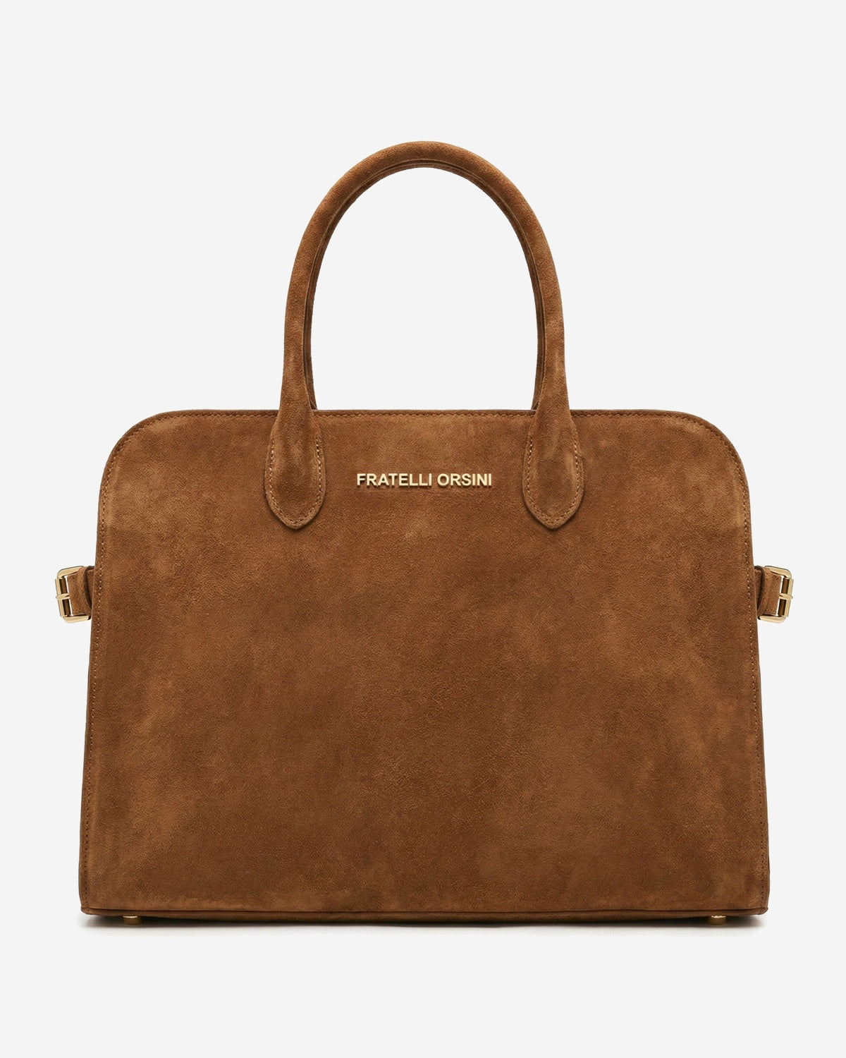 Viviana (cognac) - Italian suede leather women’s handbag - Glamourous Grace