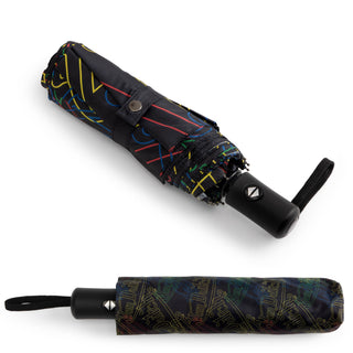 Neon Logo Compact Automatic Umbrella, Strong & Portable