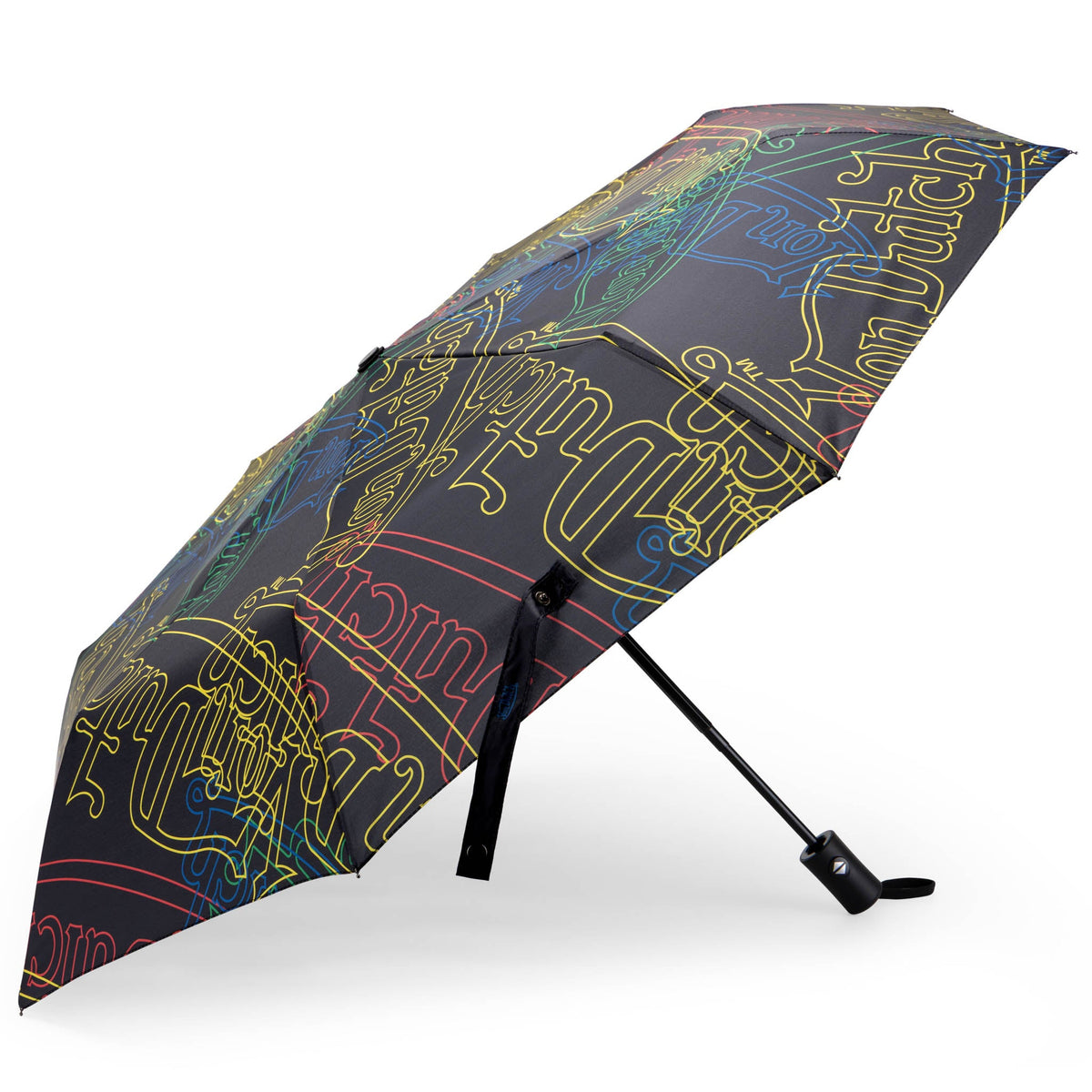 Neon Logo Compact Automatic Umbrella, Strong & Portable - Glamourous Grace