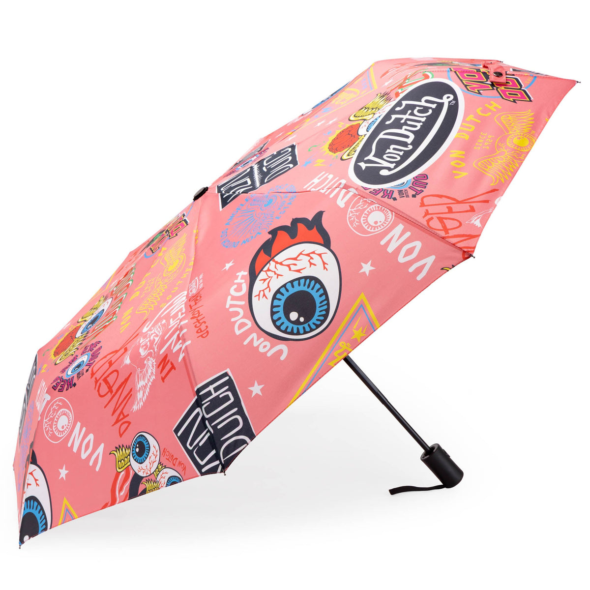 Pink Jax Compact Automatic Umbrella, Strong & Portable - Glamourous Grace