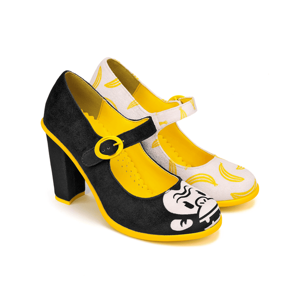 Chocolaticas® High Heels Monkey Business Women's Mary Jane Pump Shoes - Glamourous Grace