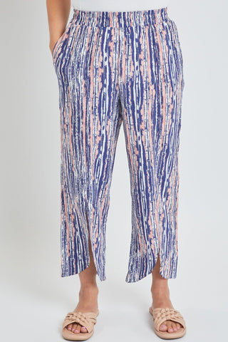 Women's Linen Lounge Pants with Front Slit