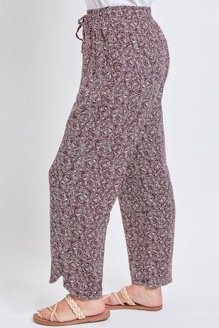 Women's Pull-On Stove Pipe Pant With Tulip Hem Detail