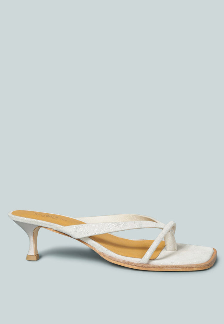 Winslet Heeled Thong Sandal - Glamourous Grace