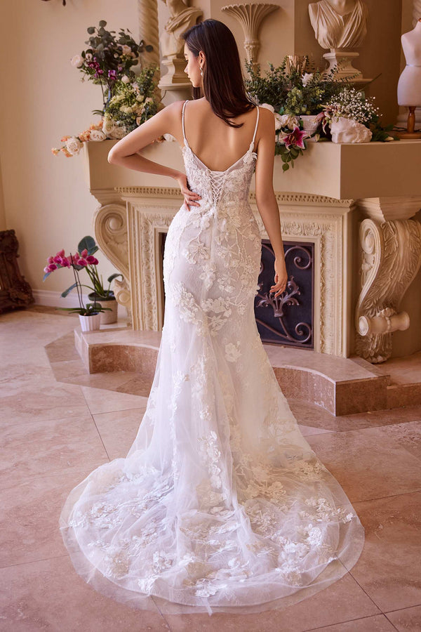 Andrea & Leo WL053 Dress Fitted Lace Wedding Gown - Glamourous Grace