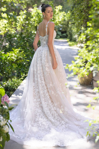 Andrea & Leo WL058 Ball Gown Wedding Dress Plunging Neckline
