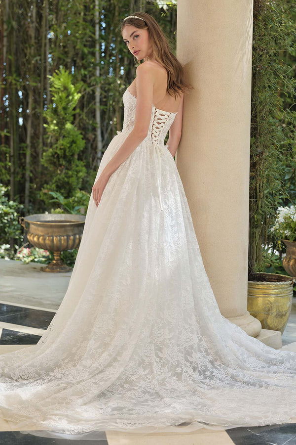 Andrea & Leo WL061 Timeless A-Line Strapless Wedding Gown - Glamourous Grace