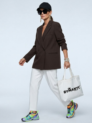 WOMEN'S BLAZER Brown Tweed HUDSON - BYMANYC ® New York