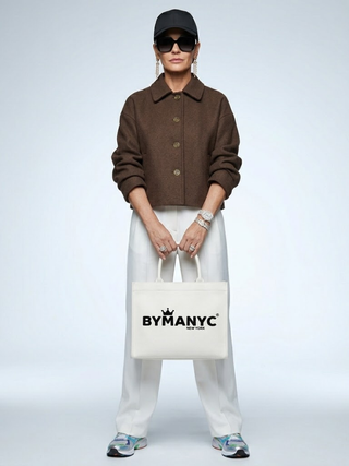 WOMEN'S JACKET Brown Wool MADISON - BYMANYC ® New York