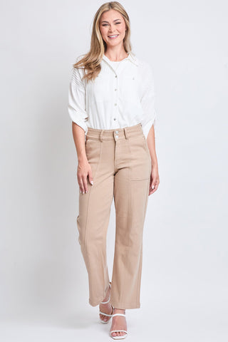 Women's High Rise Wide Leg Comfort Stretch Jean