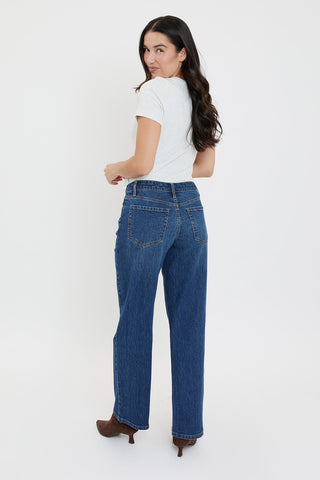 Women's Luxe High Rise Wide Leg Jeans