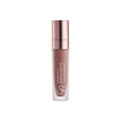 Golden Rose Soft & Matte Creamy Lipstick: Long-Lasting, Moisturizing Lip Color with Jojoba & Avocado Oil for Intense Color & Comfortable Wear - Glamourous Grace