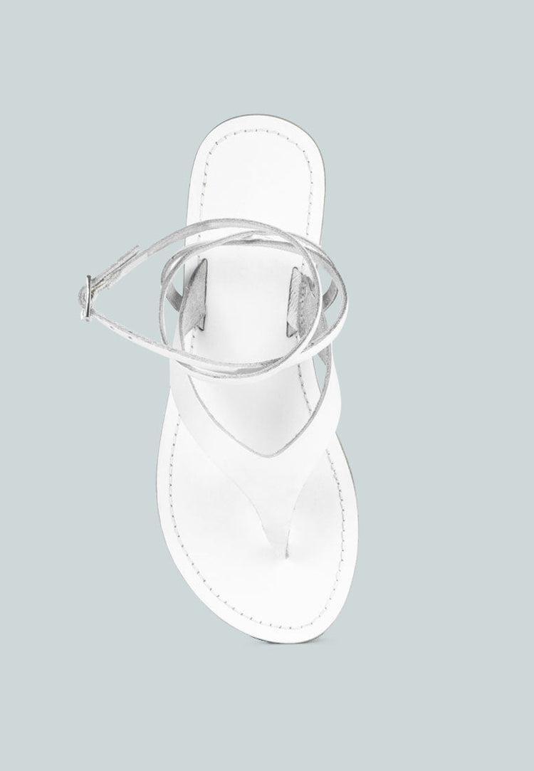 Wrap-Up Tie Around Flat Sandals