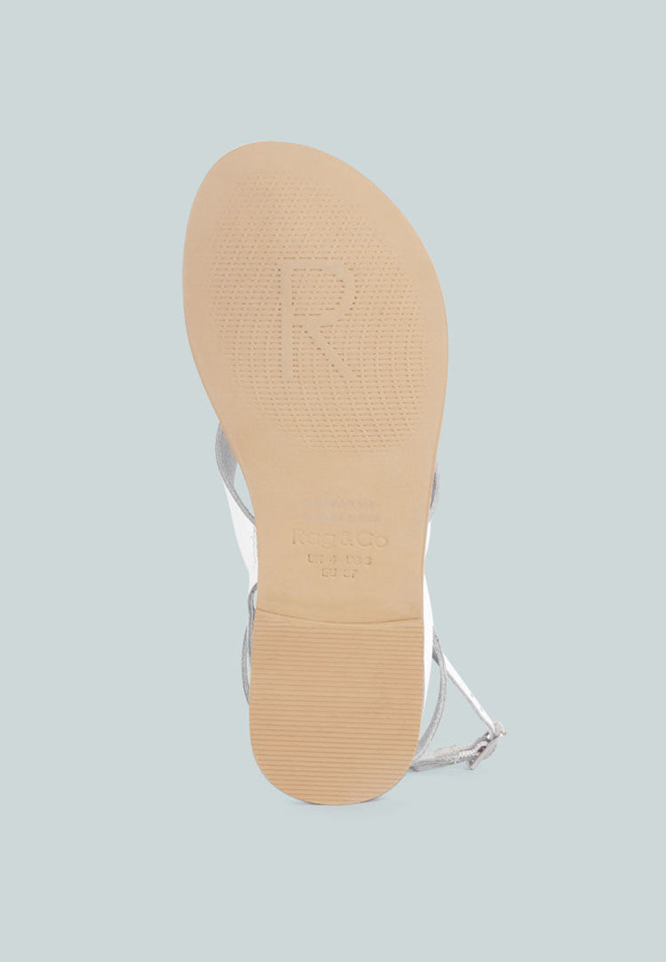 Wrap-Up Tie Around Flat Sandals