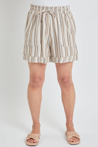 Women's High Rise Pull-On Cuffed Shorts