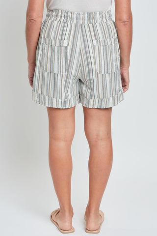 Women's High Rise Pull-On Cuffed Shorts