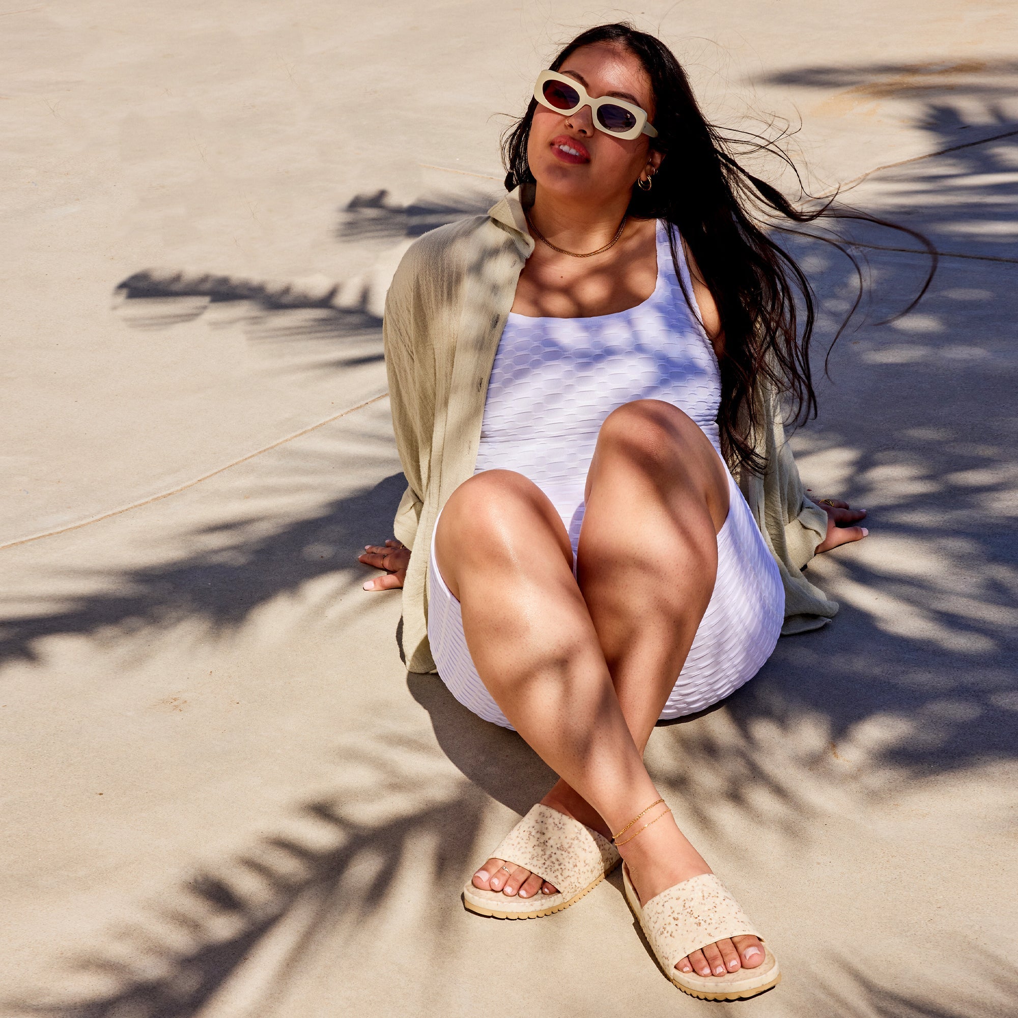 East Beach Slide - White Sand Beach - Glamourous Grace