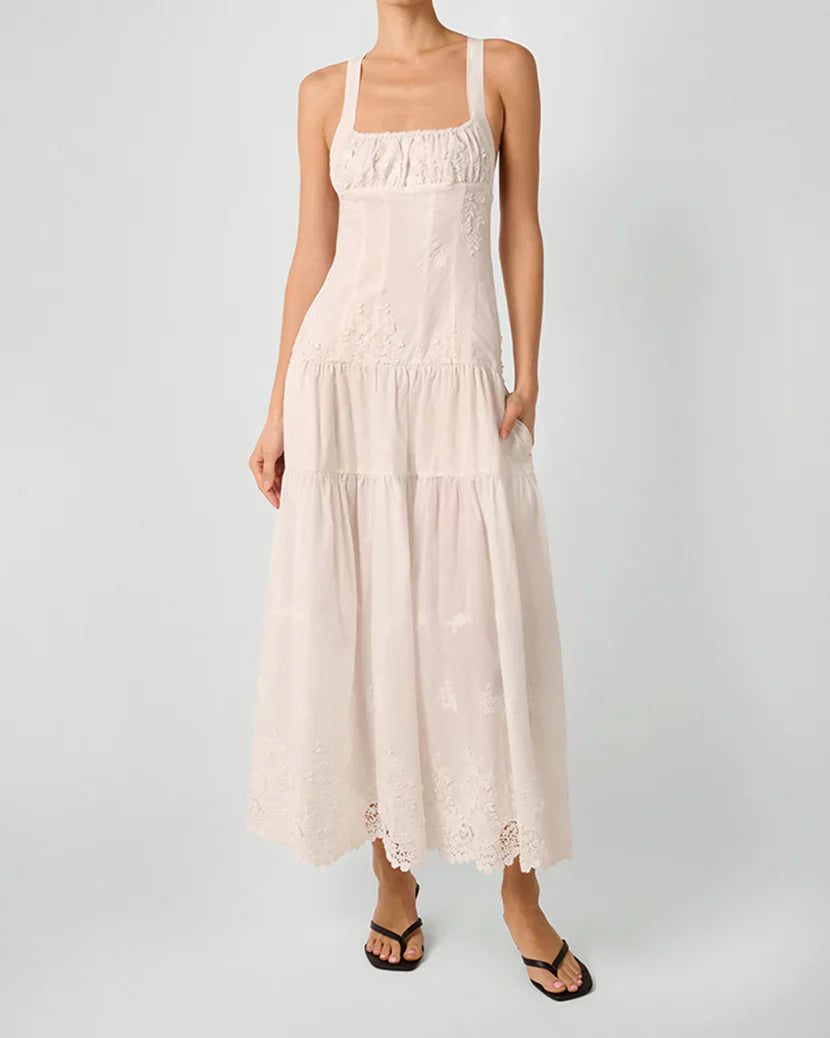 Ruched Cup Peplum Midi Dress - Glamourous Grace