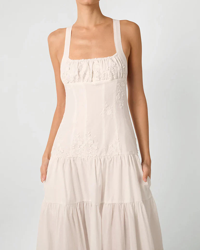 Ruched Cup Peplum Midi Dress - Glamourous Grace