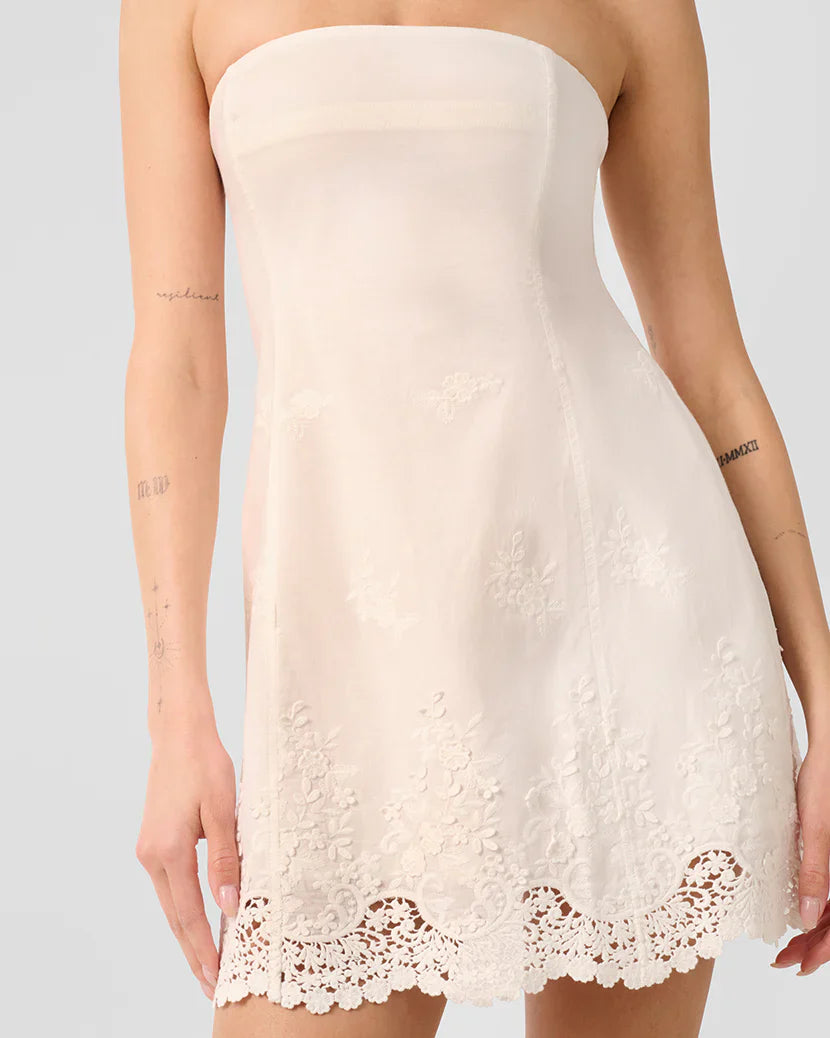 Strapless Peplum Mini Dress - Glamourous Grace
