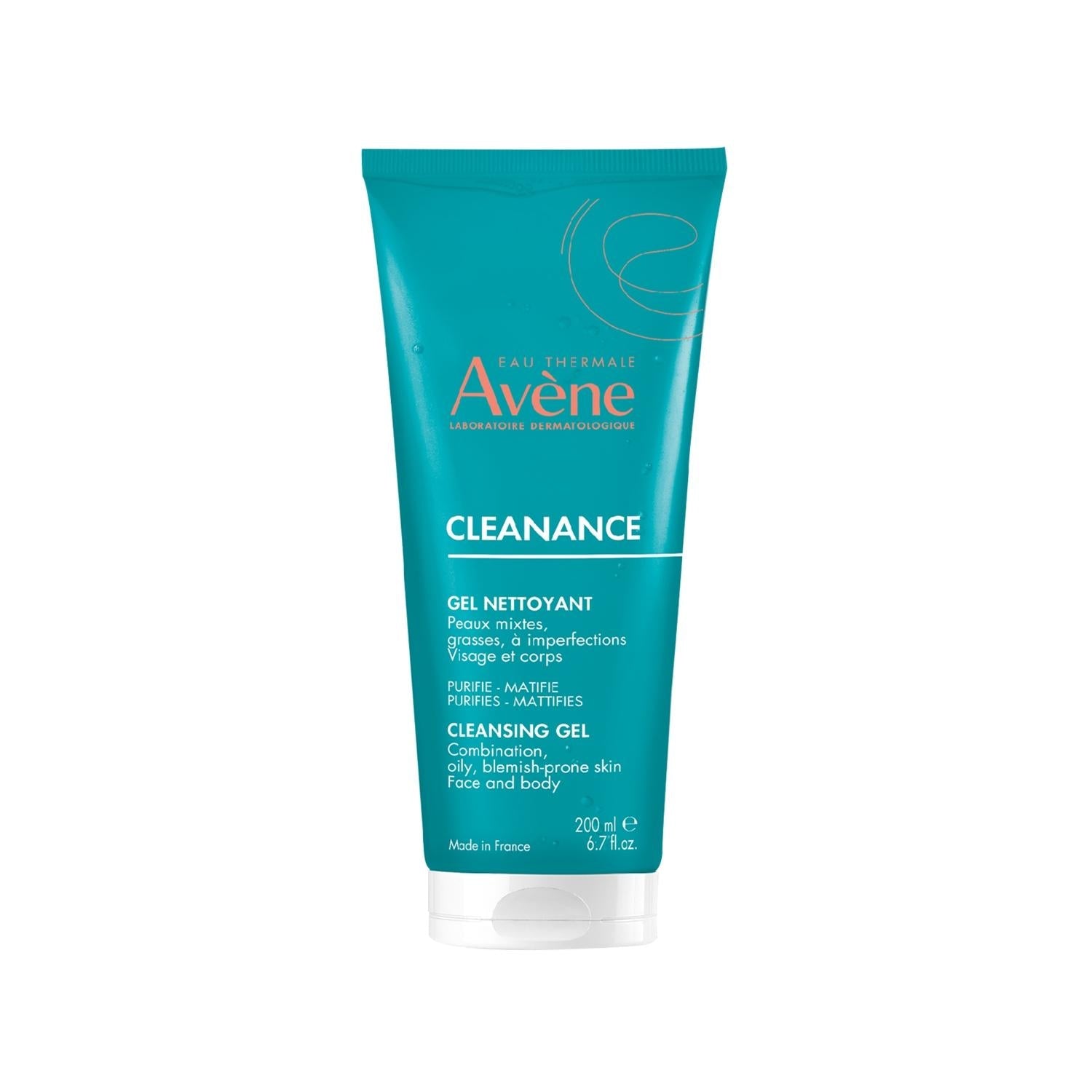 Avene Cleanance Cleansing Gel for Oily & Acne-Prone Skin - 200ml Mattifying Face Wash - Glamourous Grace