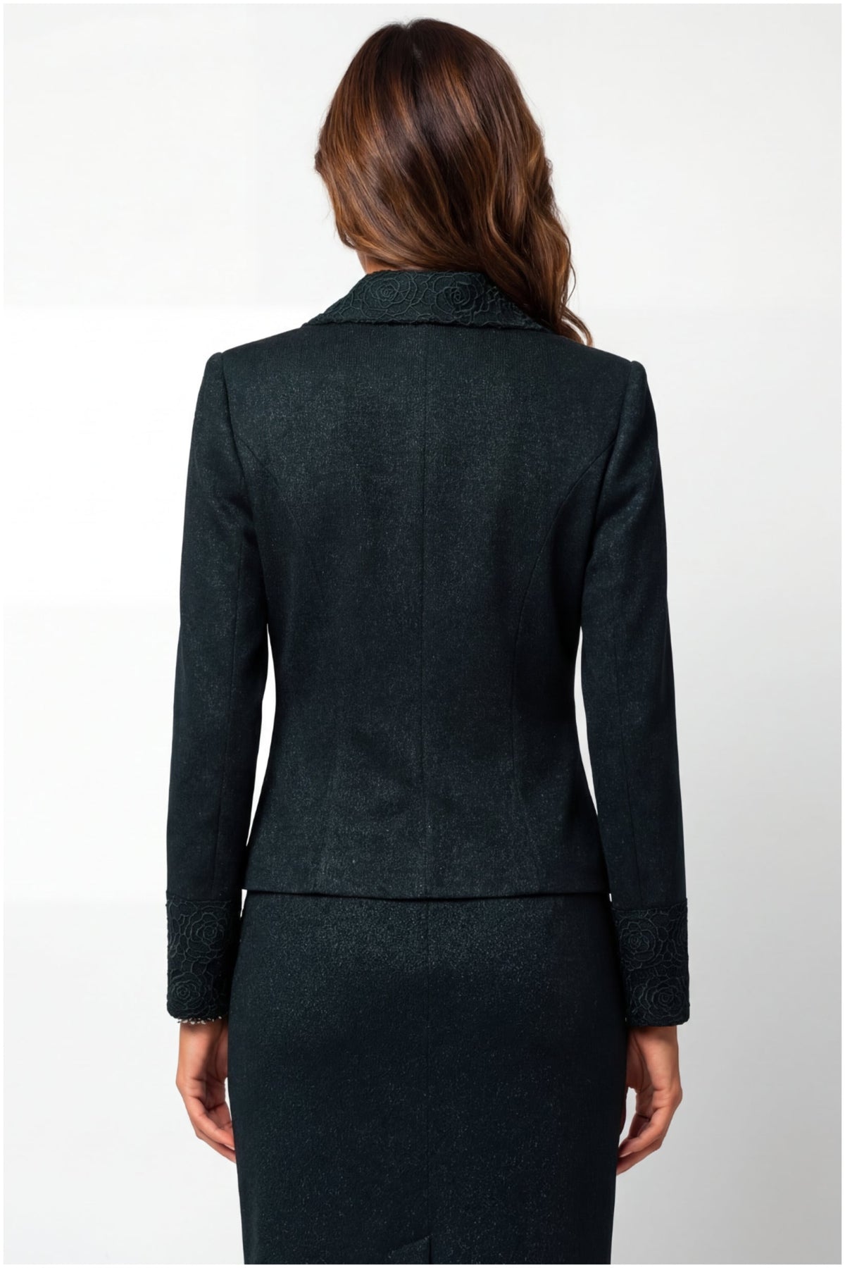 Green Tailored Lace Blazer, Jody