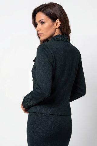 Green Tailored Lace Blazer, Jody