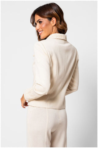 Ivory Tailored Lace Blazer, Jody