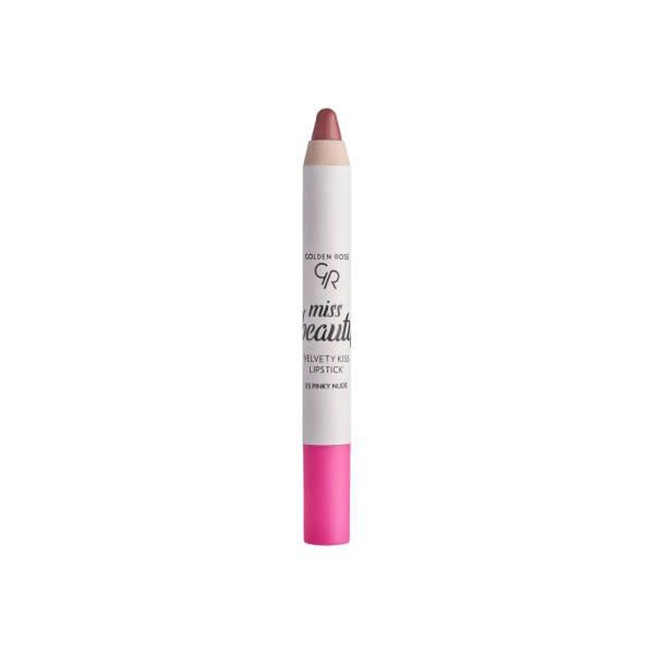 Golden Rose Miss Beauty: Pinky Nude Velvety Matte Lipstick - Long Lasting, Non-Drying Formula for a Comfortable, Modern Look - Glamourous Grace