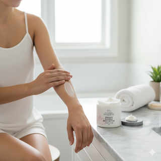 Organic Whipped Body Butter for Extremely Dry Skin 8 oz. - Glamourous Grace