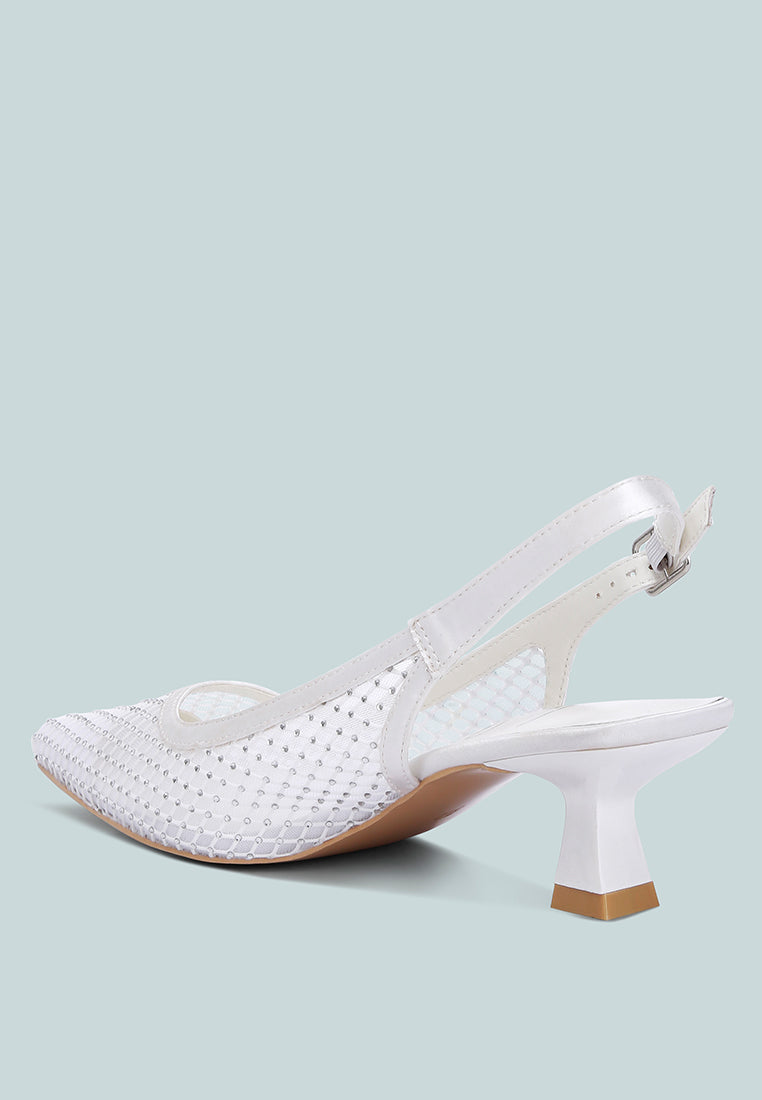 Siev Rhinestone Slingback Mules - Glamourous Grace