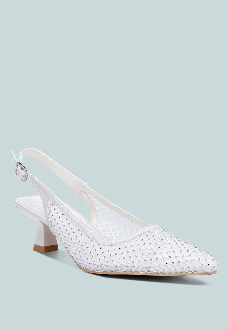 Siev Rhinestone Slingback Mules