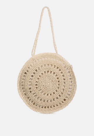 Wild Fiber Handmade Paper Crochet Round Bag