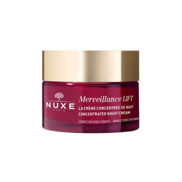 Nuxe Merveillance Lift Concentrated Night Cream 50ml - Anti-Aging Hyaluronic Acid Night Cream for Dry, Mature Skin - Glamourous Grace