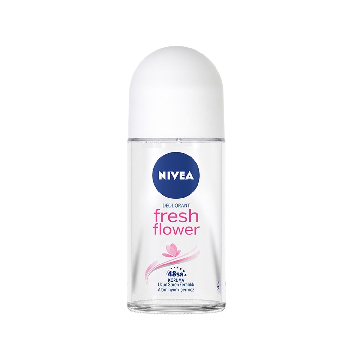 Nivea Fresh Flower Roll-On Deodorant - 50 ml, Antiperspirant & Deodorant Properties for Long Lasting Freshness - Glamourous Grace