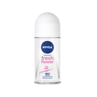 Nivea Fresh Flower Roll-On Deodorant - 50 ml, Antiperspirant & Deodorant Properties for Long Lasting Freshness - Glamourous Grace