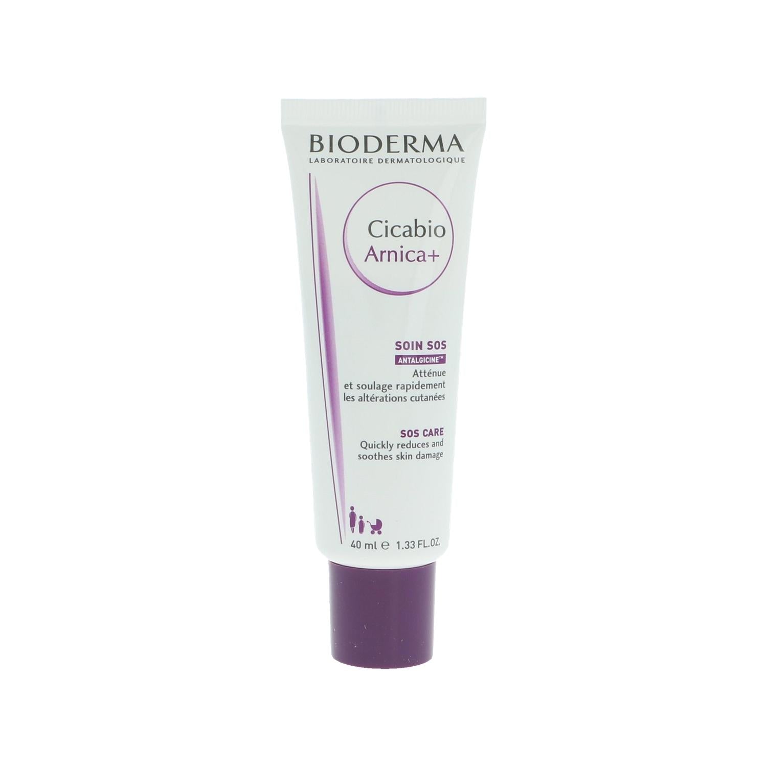 Bioderma Cicabio Arnica+ Cream - Natural Bruise Relief & Swelling Care for Sensitive Skin - Glamourous Grace