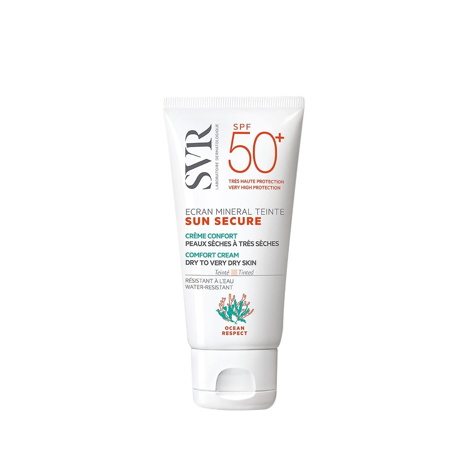 SVR Mineral Sunscreen Cream SPF 50+ - Colored Sun Protection for Sensitive Skin, 1.69 fl oz - Glamourous Grace