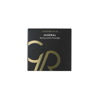 Golden Rose Mineral Terracotta Powder 01 - Natural Mineral Makeup for Smooth Finish - Glamourous Grace