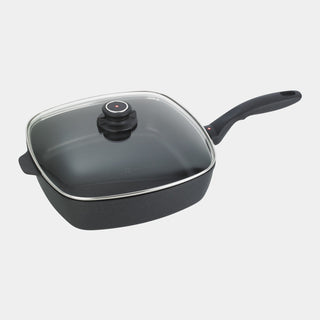XD Nonstick Square Saute Pan with Glass Lid | Made in Switzerland