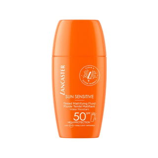 Lancaster Tinted Sunscreen Fluid SPF 50 - Mattifying, Sensitive Skin Friendly, 1.01 fl oz - Glamourous Grace