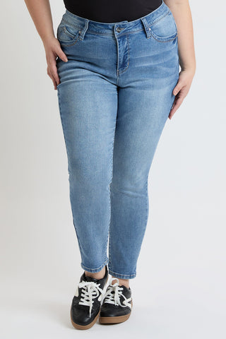 Women's Plus High Rise Curve Confidence  Skinny Jeans - Glamourous Grace