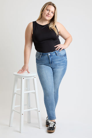 Women's Plus High Rise Curve Confidence  Skinny Jeans - Glamourous Grace