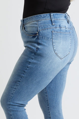 Women's Plus High Rise Curve Confidence  Skinny Jeans - Glamourous Grace