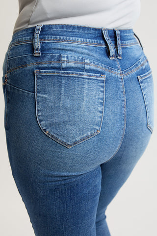 Women's Plus High Rise Curve Confidence  Skinny Jeans - Glamourous Grace