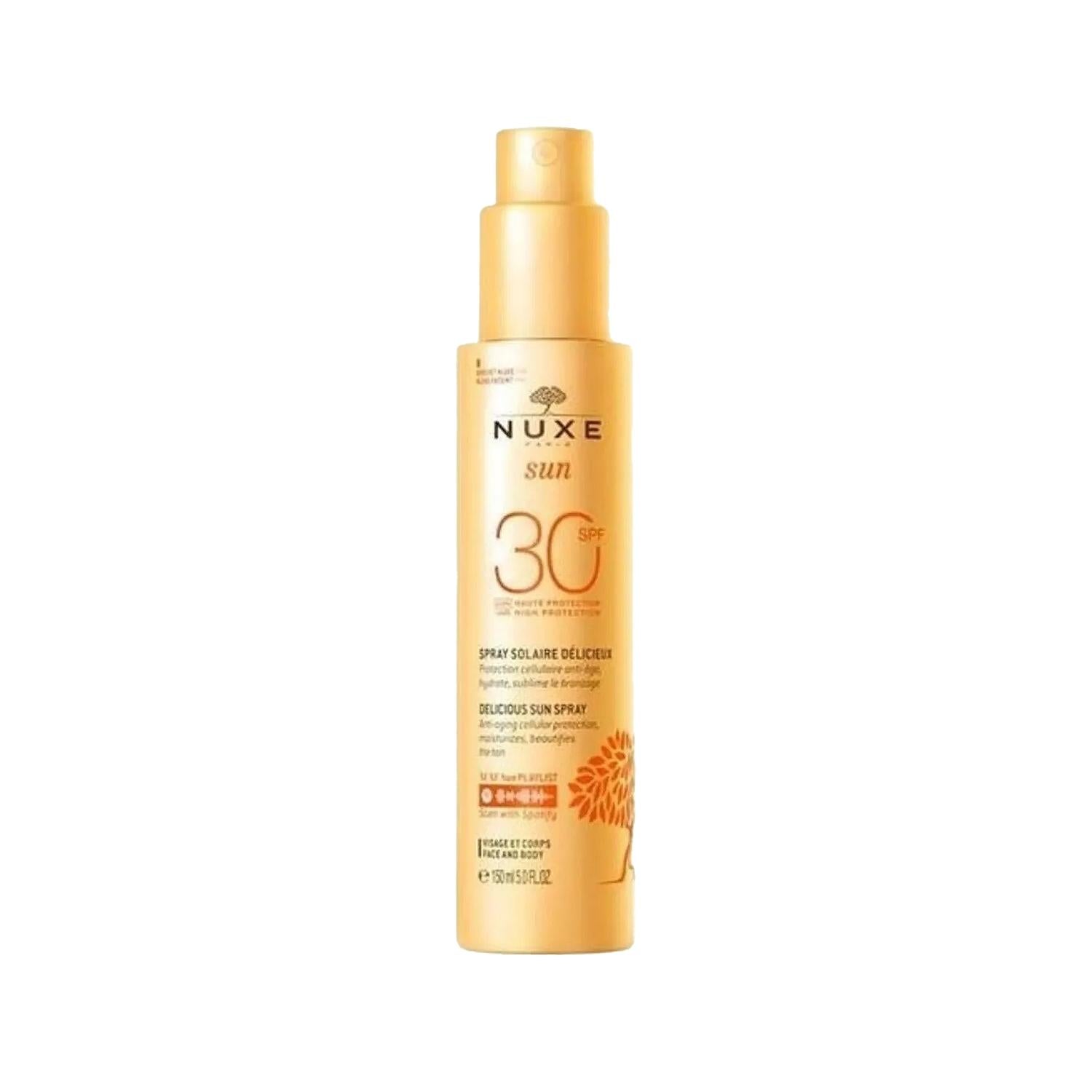 Nuxe Sun SPF50 Sunscreen Lotion: High UVA/UVB Protection, Hydrating & Water Resistant - Face & Body, Plant Based SPF 50, 5.07 fl oz - Glamourous Grace