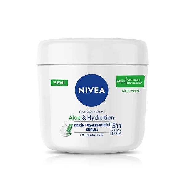 Nivea Moisturizing Body Cream with Aloe Vera - Deep Hydration for Dry Skin - 13.53 fl oz - Glamourous Grace